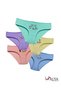 Cat Printed Cotton Girls' Panties, Colorful Slip Panties