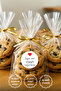 25-Piece Gift Bag Set (25 Transparent Bags 15X25 Cm, 25 Clips, 35 Stickers)