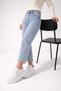 Melinta Side Mesh High Sole Lace-Up White Casual Women's Sports Shoes - 3