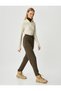 Khaki Women's Standard Waist Straight Fit Sweatpants 5Wak40024Nw