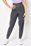 Women Loose Fit Stripe Yoga Leggings, Grey