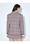 Blazer Jacket Double Breasted Buttoned with Pockets - 5