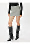 Tweed Shorts Skirt Mini Length Checkered - 3