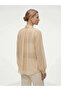 Chiffon Belted Draped Stylish Blouse - 3
