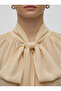 Chiffon Belted Draped Stylish Blouse - 4