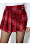 Plaid Mini Pleated Shorts Skirt - 5