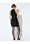 Sequin Sequined Evening Dress Halter Neck Mini Sleeveless Slim Fit - 4