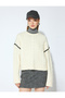 X Şahika Ercümen - Soft Texture Color Contrast Long Sleeve Crew Neck Hair Knit Sweater - 3