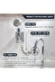 2 In 1 Adjustable Movable Bathroom Kitchen Sink Faucet Shower Head With Spiral Hose - 5