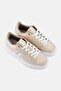 Women Brand Logo Lace Up Casual Shoes, Beige - 4