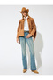 Suede Look Shacket with Tassels, Classic Collar and Buttons - 2
