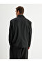 Blazer Jacket Double Breasted Lapel Buttoned Flap Pocket Detail Viscose Blended - 5