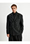 Blazer Jacket Double Breasted Lapel Buttoned Flap Pocket Detail Viscose Blended - 4