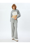 X Inji - Wide Leg Sweatpants Oversize Waist Lace up Pocket