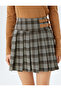 Mini Belt Detailed Pleated Skirt - 5