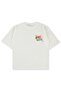 Girl's Oversize T-Shirt 10-13 Years - Ecru