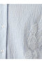 Floral Embroidery Detailed Shirt Comfortable Fit Long Sleeve - 6