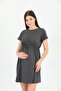 Maternity Cotton Flexible Fabric Dress with Elastic Waist