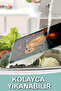 Flower Pattern on Black Background Tempered Glass Cutting Board 21X30 cm Size Uv Printing - Ckt026 - 6