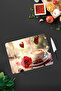 Coffee, Rose and Butterfly Pattern Tempered Glass Cutting Board 21X30 cm Size Uv Printing - Ckt004 - 2