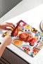Colorful Breakfast Table Patterned Tempered Glass Cutting Board 21X30 cm Size Uv Printing - Ckt001 - 5