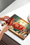 Cute Cats Themed Tempered Glass Cutting Board 21X30 cm Size Uv Printing - Ckt030 - 5