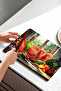 Natural Kitchen View Tempered Glass Cutting Board 21X30 cm Size Uv Printing - Ckt016 - 5
