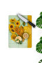 Sunflowers Themed Tempered Glass Cutting Board 21X30 cm Size Uv Printing - Ckt027 - 3