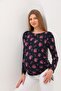 Floral Print Maternity Blouse with Gusseted Sides - 6