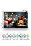 Apple Cinnamon Winter Themed Tempered Glass Cutting Board 21X30 cm Uv Printing - Ckt019 - 7