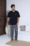 Men's Short Sleeve 70022 Short Sleeve Pajama Set
