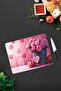 Pink Rose Bouquet and Heart Pattern Tempered Glass Cutting Board 21X30 cm Size Uv Printing - Ckt100 - 2