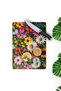 Colorful Flower Garden Pattern Tempered Glass Cutting Board 21X30 cm Size Uv Printing - Ckt088 - 3
