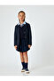 Belt Detailed Viscose Fabric Pleated School Skirt