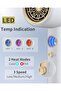 مجفف شعر أيوني مزود بتحكم ذكي في درجة الحرارة، و3 سرعات قابلة للتعديل، وشاشة LED - 2