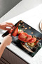 Tempered Glass Cutting Board – Winter Tea Themed with Apple and Cinnamon Uv Printing 21X30 cm - Ckt117 - 5