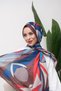 شال ناعم رقمي ذو نمط معقد