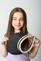 Black Straw Visor Hat for Girls 10-18 Years Old - 3