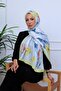 Botanical Flowers Patterned Digital Soft Shawl - 2