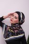 شال ناعم رقمي بنقشة زهور نابضة بالحياة - 5