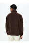 Embroidered Half Zipper Fleece Sweatshirt - 4