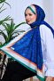 Yaprak Patterned Digital Soft Shawl - 2