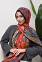 Colorful Ethnic Patterned Digital Soft Shawl - 5