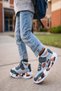 Block Colorful Block Sole Velcro and Lace-Up Children's Sneakers Sports Shoes - 6
