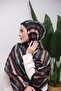 Minimal Line Pattern Patterned Soft Shawl - 5