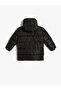 Inflatable Coat with Hood and Pocket Detail - 4