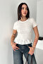 Women's Gipeli Cropped Blouse – Short Sleeve Ruffle Detail Stylish Blouse - 5