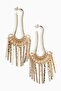 Fringed dangle earrings - 3