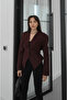Plum Tie-Detail Back Blazer Jacket