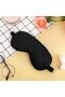2pcs black sleep band set lightproof eye mask comfortable sleeping glasses for women men - 3